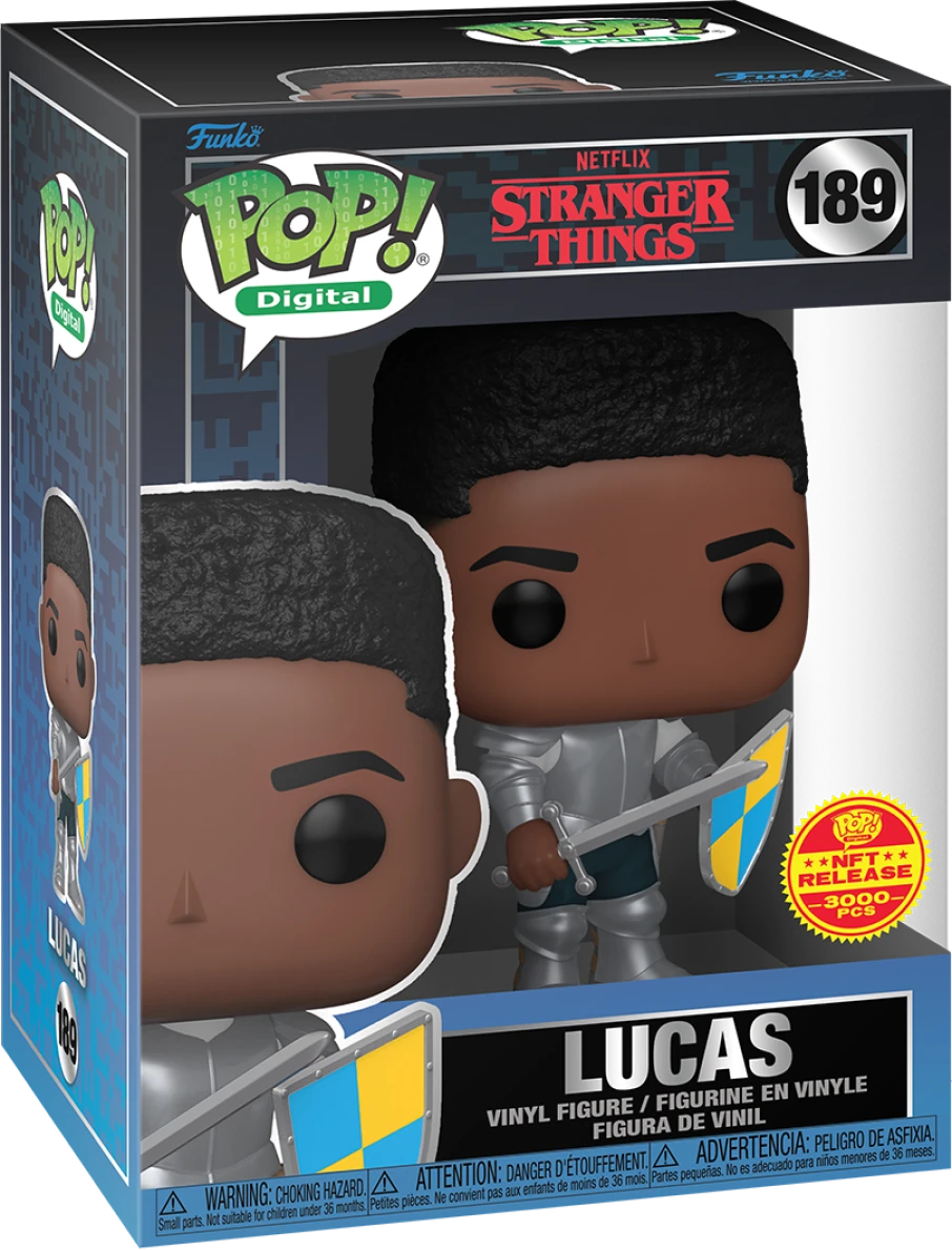 FUNKO POP! DIGITAL TELEVISION STRANGER THINGS SERIES 1: LUCAS #189 (LE 3000) (LEGENDARY NFT)