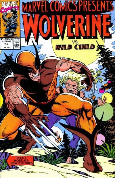 MARVEL COMICS MARVEL COMICS PRESENTS VOL. 1 ISSUE #52 (WOLVERINE) (DIRECT EDITION) (JUNE 1990) (📌 CONDITION 5.5/6.0)