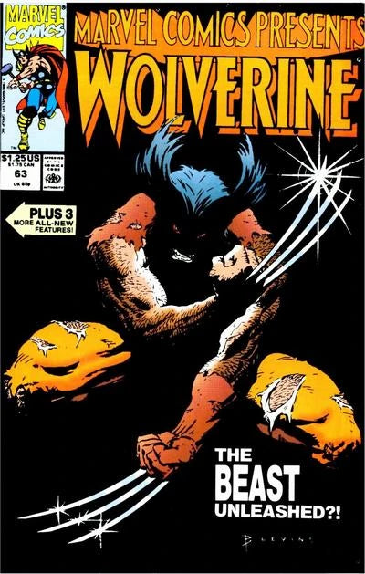 MARVEL COMICS MARVEL COMICS PRESENTS VOL. 1 ISSUE #63 (WOLVERINE) (DIRECT EDITION) (NOV 1990) (📌 CONDITION 8.0)