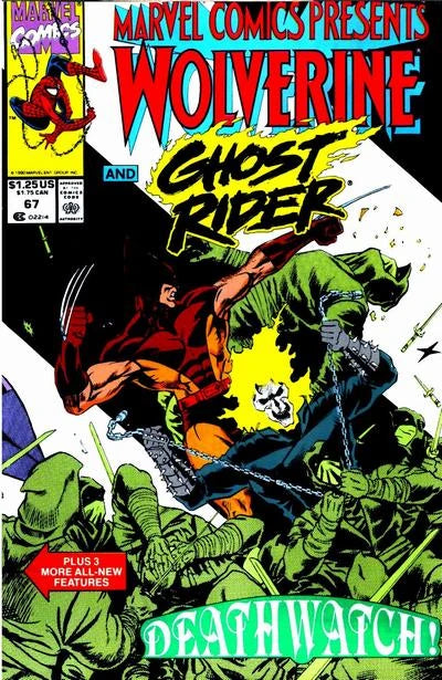 MARVEL COMICS MARVEL COMICS PRESENTS VOL. 1 ISSUE #67 (WOLVERINE & GHOST RIDER) (DIRECT EDITION) (JAN 1991) (📌 CONDITION 8.0)