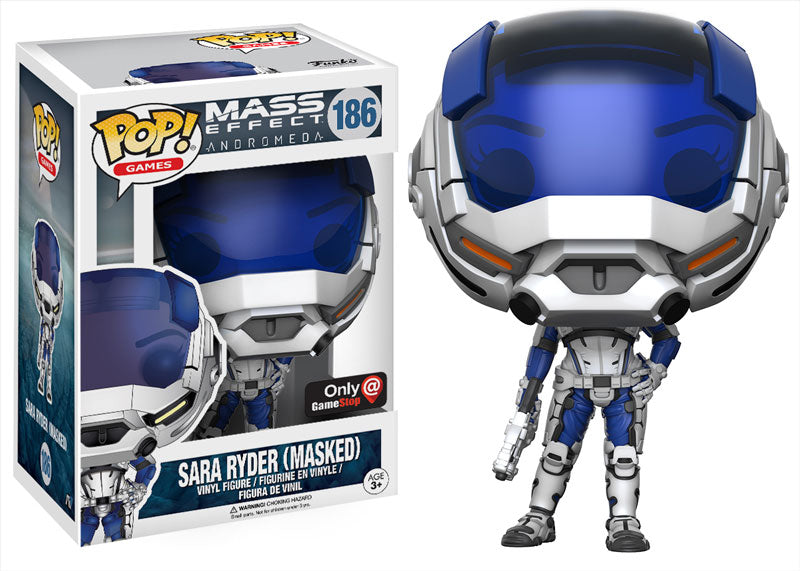 FUNKO POP! GAMES MASS EFFECT ANDROMEDA: MASKED SARA RYDER #186 (GAMESTOP EXCLUSIVE STICKER)