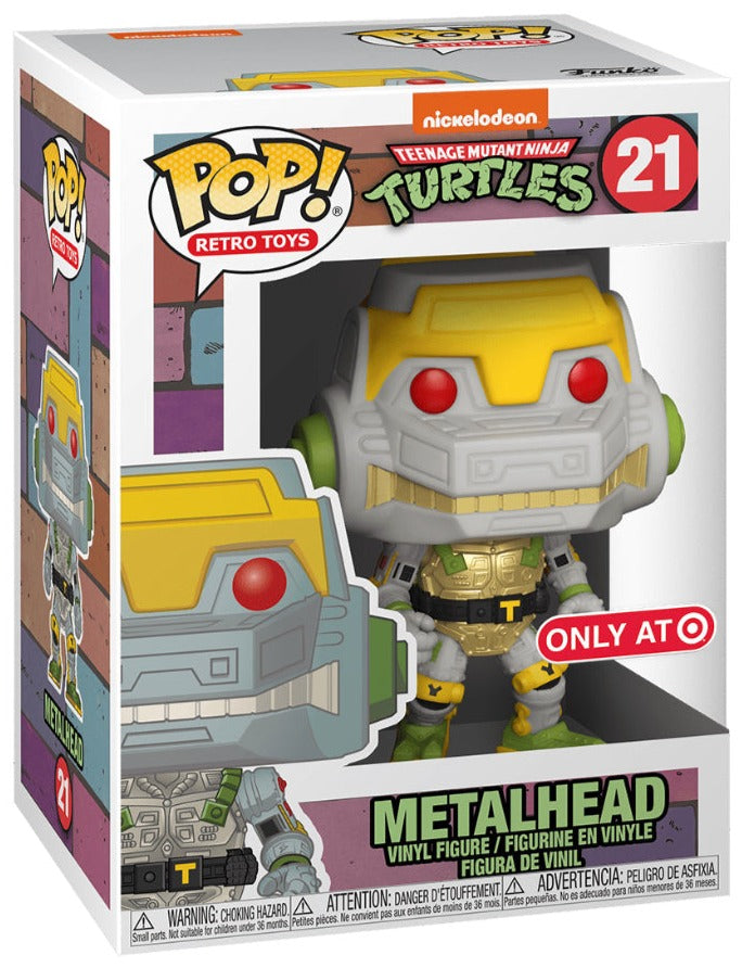 FUNKO POP! RETRO TOYS TEENAGE MUTANT NINJA TURTLES: METALHEAD #21 (TMNT) (TARGET EXCLUSIVE STICKER)