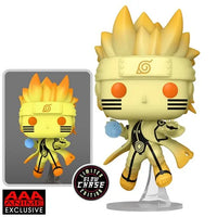 FUNKO POP! ANIMATION NARUTO SHIPPUDEN: NARUTO UZUMAKI (KURAMA LINK MODE) #1465 (GLOW CHASE) (AAA EXCLUSIVE STICKER)