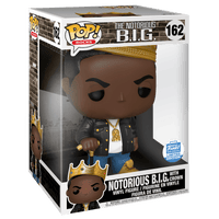 
              FUNKO POP! ROCKS NOTORIOUS B.I.G. WITH CROWN #162 (10 INCH) (BIGGIE SMALLS) (FUNKO-SHOP EXCLUSIVE STICKER)
            