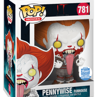 FUNKO POP! MOVIES IT CHAPTER TWO: PENNYWISE (FUNHOUSE) #781 (BLOOD SPLATTER) (FUNKO-SHOP EXCLUSIVE STICKER)