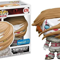 FUNKO POP! MOVIES IT: PENNYWISE W/ WIG #474 (BLUE EYES) (WALMART EXCLUSIVE STICKER)