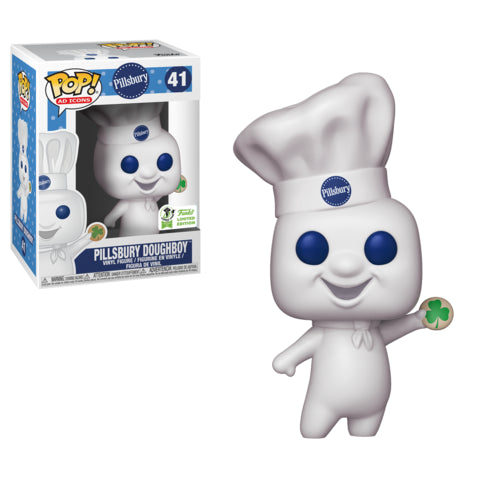 FUNKO POP! AD ICONS PILLSBURY DOUGHBOY #41 (SHAMROCK COOKIE) (2019 ECCC STICKER)