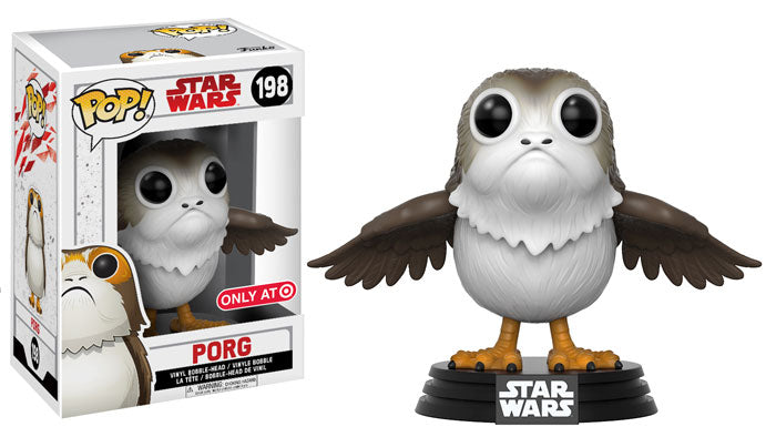 FUNKO POP! STAR WARS PORG W/ OPEN WINGS #198 (TARGET EXCLUSIVE STICKER)