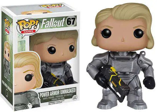 FUNKO POP! GAMES FALLOUT: POWER ARMOR (UNMASKED FEMALE) #67 (GAMESTOP EXCLUSIVE STICKER)