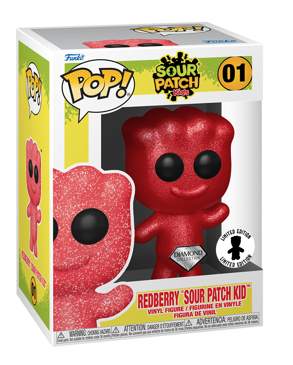 FUNKO POP! CANDY REDBERRY SOUR PATCH KID #01 (DIAMOND / GLITTER) (IT'SUGAR EXCLUSIVE STICKER)