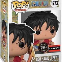 RED HAWK LUFFY #1273 (GLOW CHASE) (AAA EXCLUSIVE STICKER) (ONE PIECE) FUNKO POP