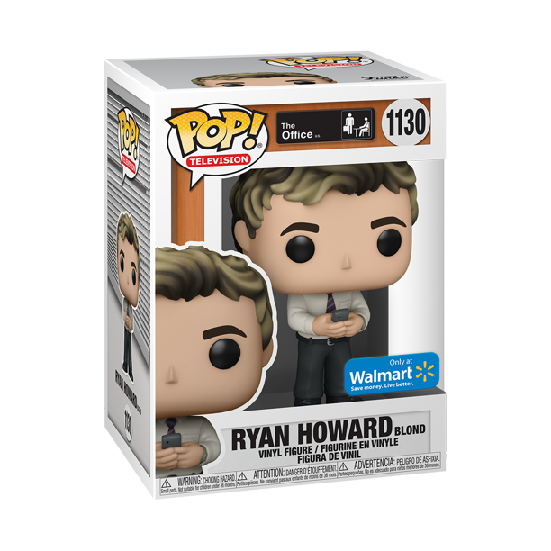 FUNKO POP! TELEVISION THE OFFICE: RYAN HOWARD #1130 (BLONDE) (WALMART EXCLUSIVE STICKER)