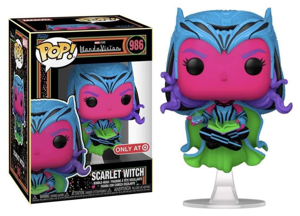 FUNKO POP Wanda Vision Scarlet Witch Blacklight 986 Target