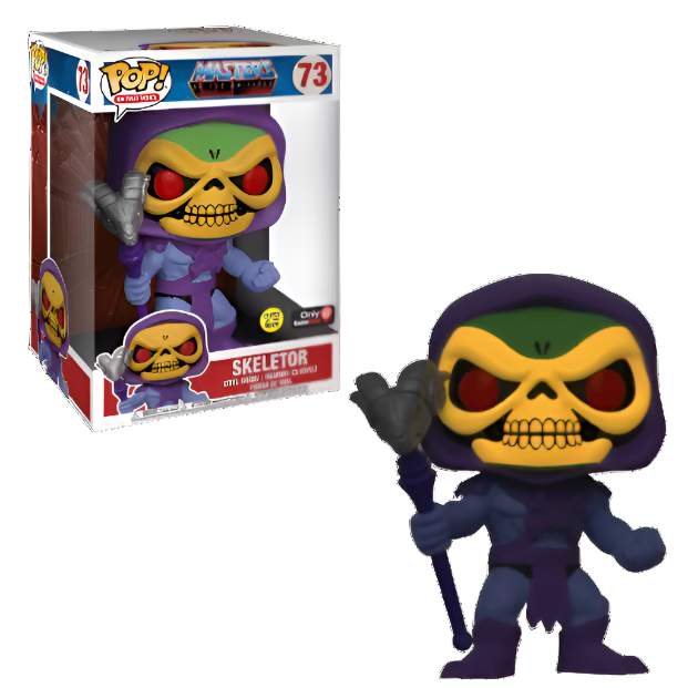 FUNKO POP! RETRO TOYS MASTERS OF THE UNIVERSE: GLOW SKELETOR #73 (10 INCH) (MOTU) (GAMESTOP EXCLUSIVE STICKER)