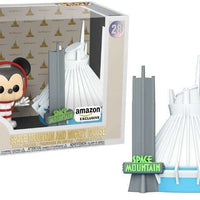 FUNKO POP! TOWN DISNEY WALT DISNEYWORLD: SPACE MOUNTAIN AND MICKEY MOUSE #28 (AMAZON EXCLUSIVE STICKER)