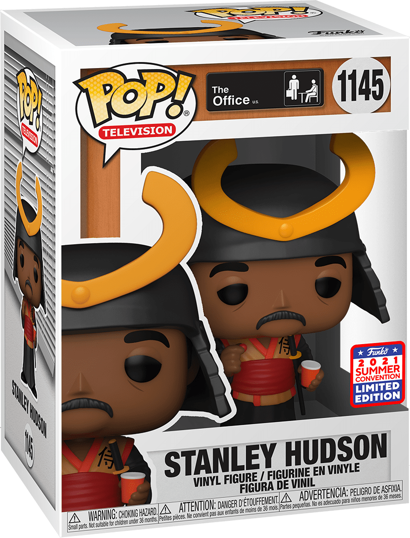 FUNKO POP! TELEVISION THE OFFICE: STANLEY HUDSON #1145 (WARRIOR) (2021 SUMMER CONVENTION STICKER)