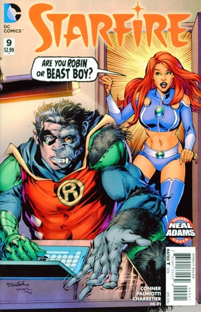 DC COMICS STARFIRE VOL. 1 ISSUE #9 (NEAL ADAMS VARIANT COVER) (COVER SWIPE FROM GREEN LANTERN #85) (APR 2016) (📌 CONDITION 8.0)