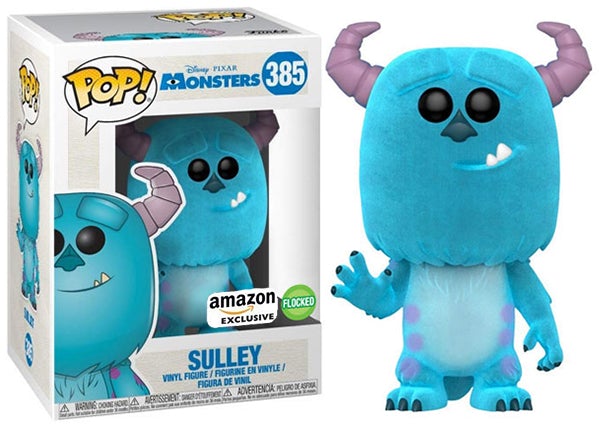 SULLEY #385 (WAVING) (FLOCKED) (AMAZON EXCLUSIVE STICKER) (MONSTERS INC) FUNKO POP