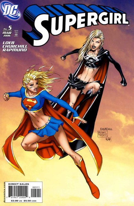 DC COMICS SUPERGIRL VOL 5 ISSUE #5 (BLUE JAM COVER BY MICHAEL TURNER & IAN CHURCHILL) (1SR APPEARANCE OF DARK SUPERGIRL) (MAR 2006) (📌 CONDITION 9.5)