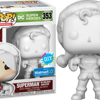 SUPERMAN #353 (HOLIDAY SWEATER) (D.I.Y. STICKER) (WALMART EXCLUSIVE STICKER) FUNKO POP