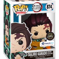 FUNKO POP! ANIMATION DEMON SLAYER: TANJIRO KAMADO (HINOKAMI KAGURA DANCE) #874 (GLOW CHASE) (GALACTIC TOYS EXCLUSIVE STICKER)