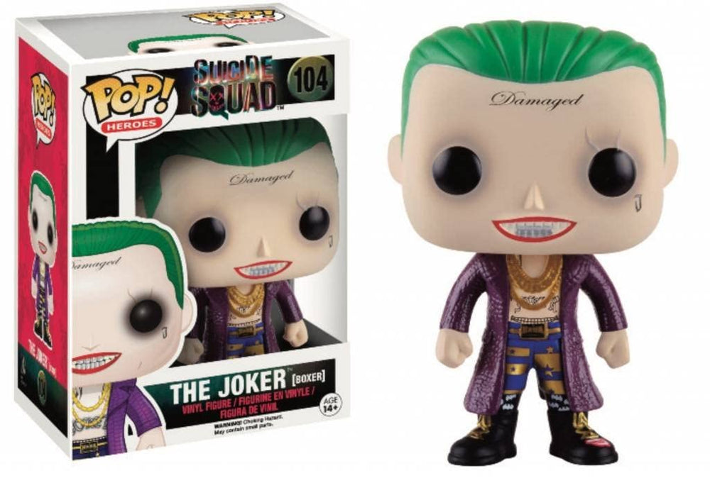 FUNKO POP! DC HEROES SUICIDE SQUAD: THE JOKER (BOXER) #104 (TARGET EXCLUSIVE STICKER)