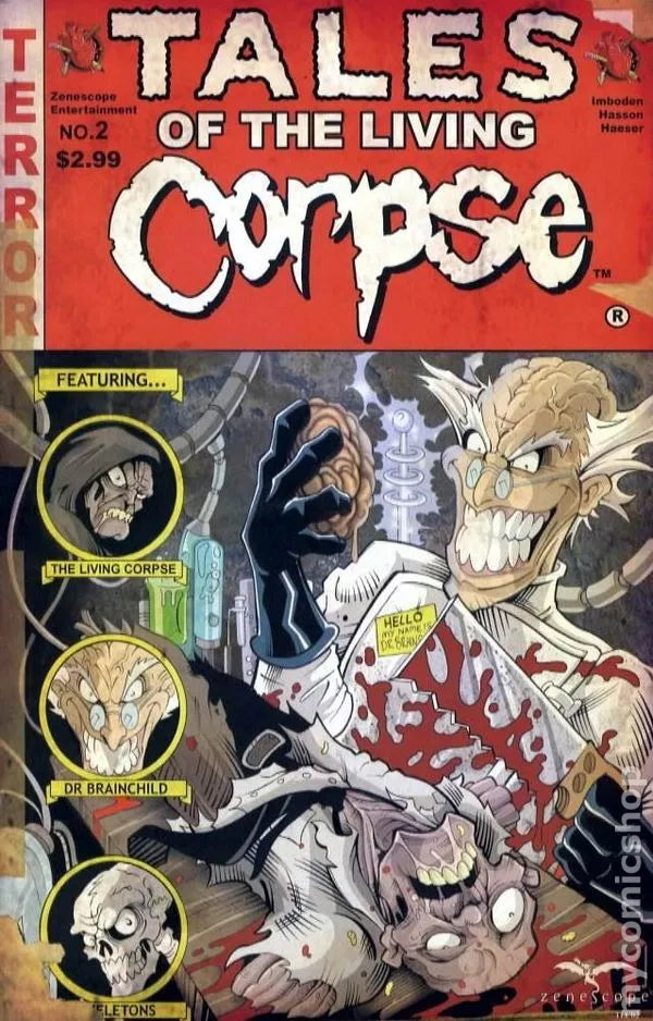 ZENESCOPE COMICS THE LIVING CORPSE VOL. 1 ISSUE #2 (JAN 2008) (📌 CONDITION 8.5/9.0)