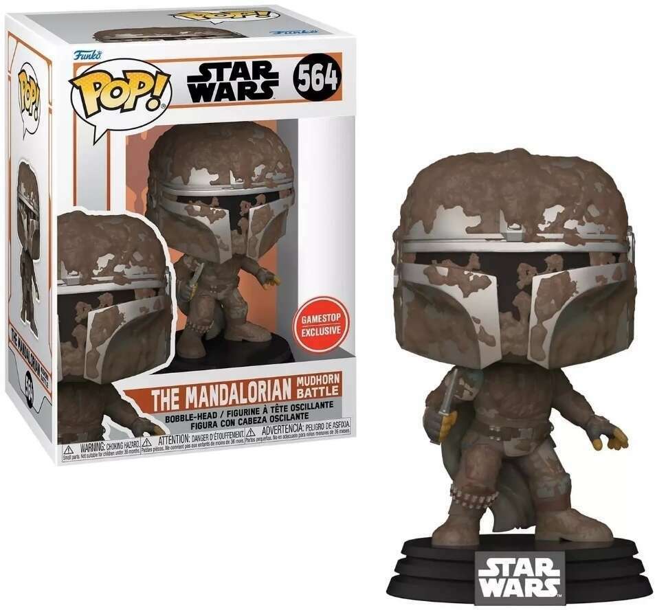 FUNKO POP! STAR WARS: THE MANDALORIAN #564 (MUDHORN BATTLE) (GAMESTOP EXCLUSIVE STICKER)