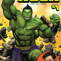 MARVEL COMICS THE TOTALLY AWESOME HULK ISSUE #1 (SIGNED / AUTO OF GREG PAK) (1ST APPEARANCE OF AMADEUS CHO AS HULK / LADY HELLBENDER) (DIRECT EDITION) (MIDTOWN COMICS COA) (FEB 2016) (🔑 KEY ISSUE) (📌 CONDITION 8.5/9.0)