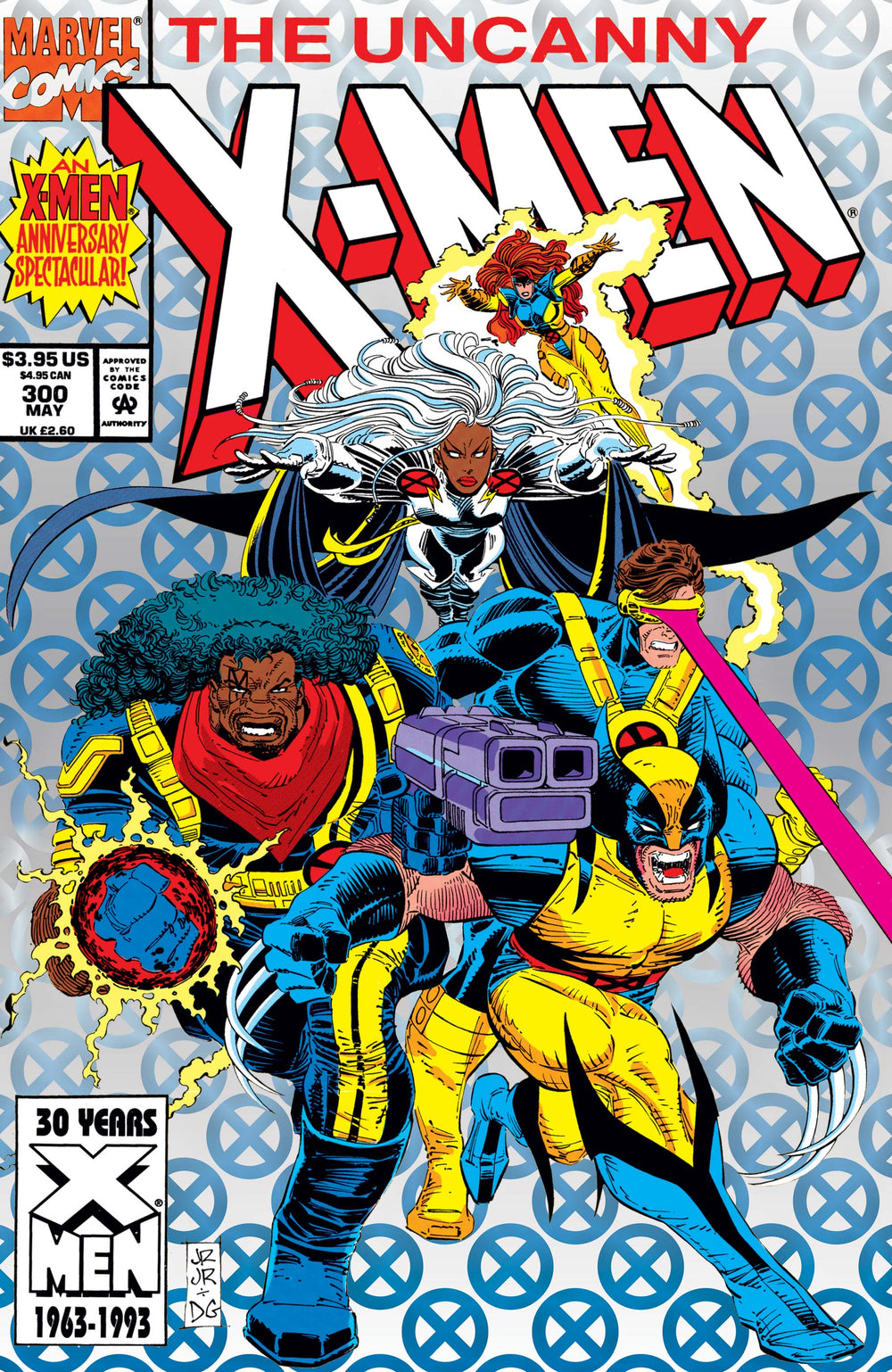 MARVEL COMICS THE UNCANNY X-MEN VOL 1 ISSUE #300 (HOLO FOIL COVER) (DIRECT EDITION) (MAY 1993) (🔑 KEY ISSUE) (📌 CONDITION 8.5/9.0)