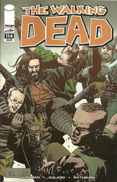 IMAGE COMICS THE WALKING DEAD ISSUE #114 (CHARLES ADLARD AND CLIFF RATHBURN COVER) (SEPT 2013)