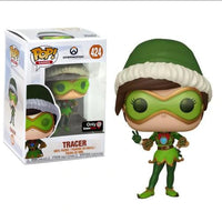 FUNKO POP! GAMES OVERWATCH: TRACER AS ELF #424 (GAMESTOP EXCLUSIVE STICKER)