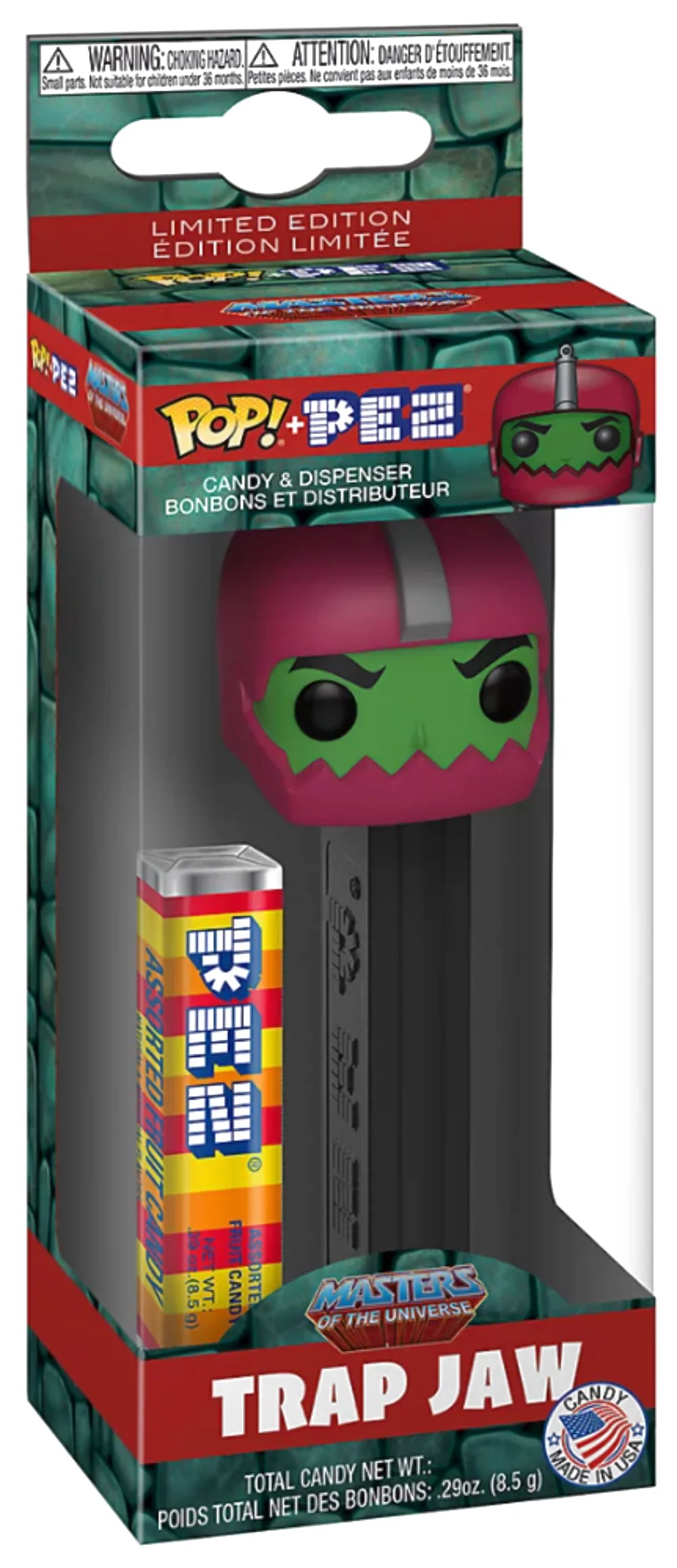 TRAP JAW (MASTERS OF THE UNIVERSE) (MOTU) FUNKO POP PEZ DISPENSER