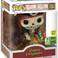 FUNKO POP! DISNEY PIRATES OF THE CARIBBEAN: GLOW TREASURE SKELETON #783 (6 INCH) (LE 4,000) (2021 EMERALD CITY COMIC CON EXCLUSIVE STICKER)