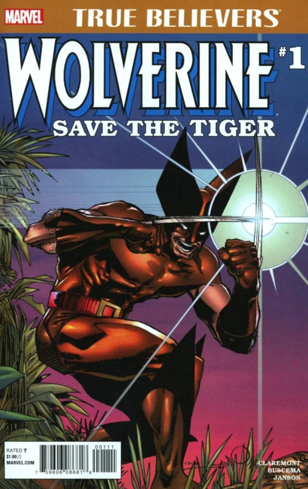 MARVEL COMICS TRUE BELIEVER'S: WOLVERINE - SAVE THE TIGER ISSUE #1 (ONE-SHOT) (CONTAINS MATERIAL ORIGINALLY PUBLISHED IN MARVEL COMICS PRESENTS ISSUES 1-3) (APR 2017) (📌 CONDITION 9.5)