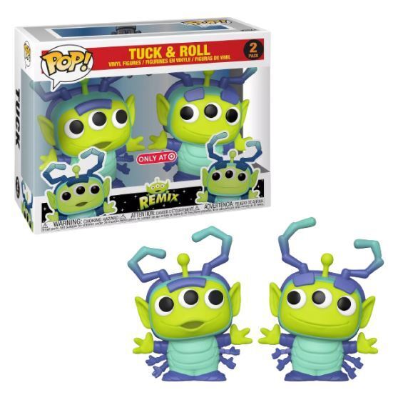 FUNKO POP! DISNEY TOY STORY / A BUGS LIFE: TUCK & ROLL (2-PACK) (PIXAR REMIX) (TARGET EXCLUSIVE STICKER)