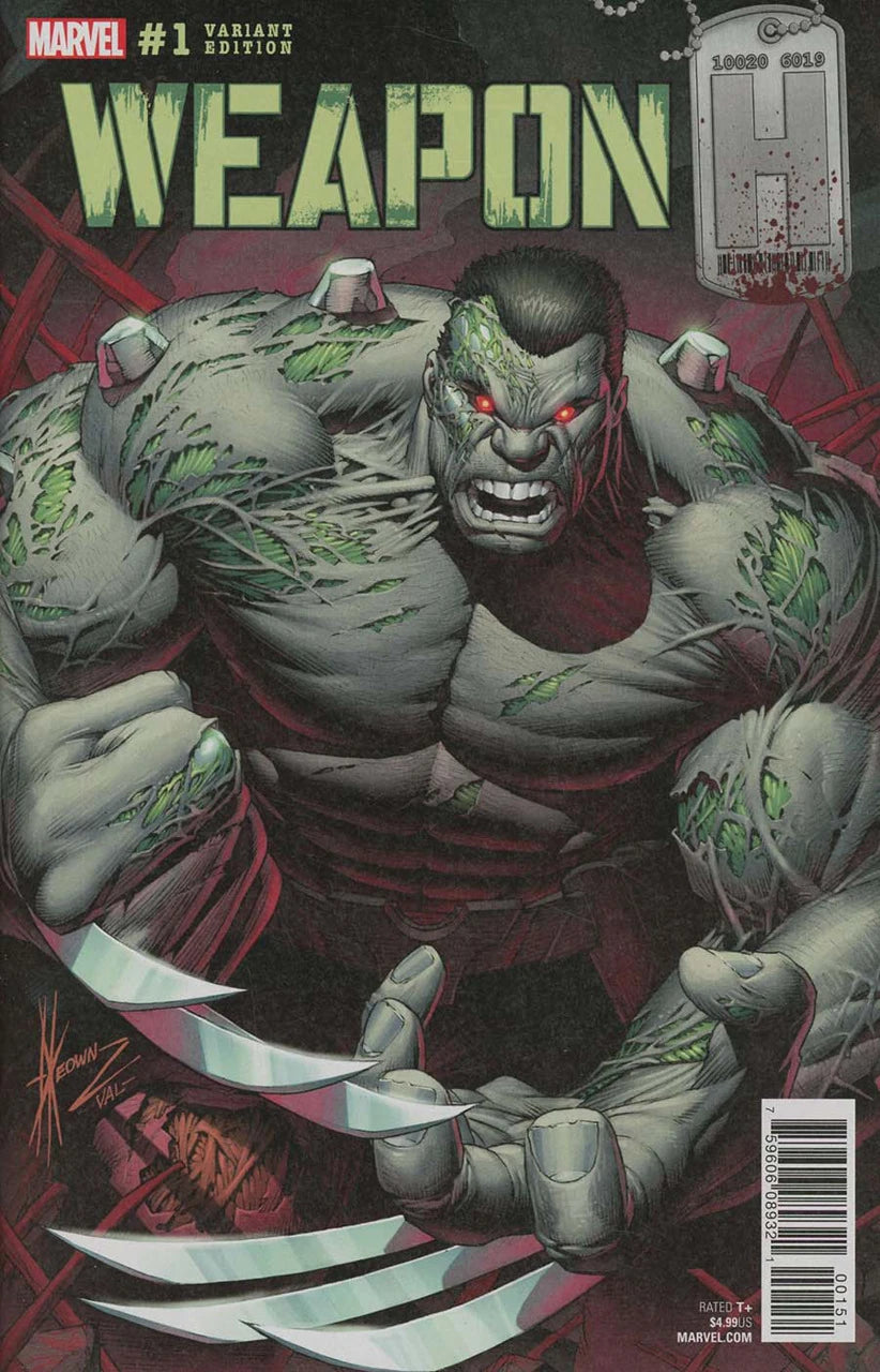 MARVEL COMICS WEAPON H VOL. 1 ISSUE #1 (DALE KEOWN HULK HOMAGE VARIANT COVER) (MAY 2018) (📌 CONDITION 9.5)