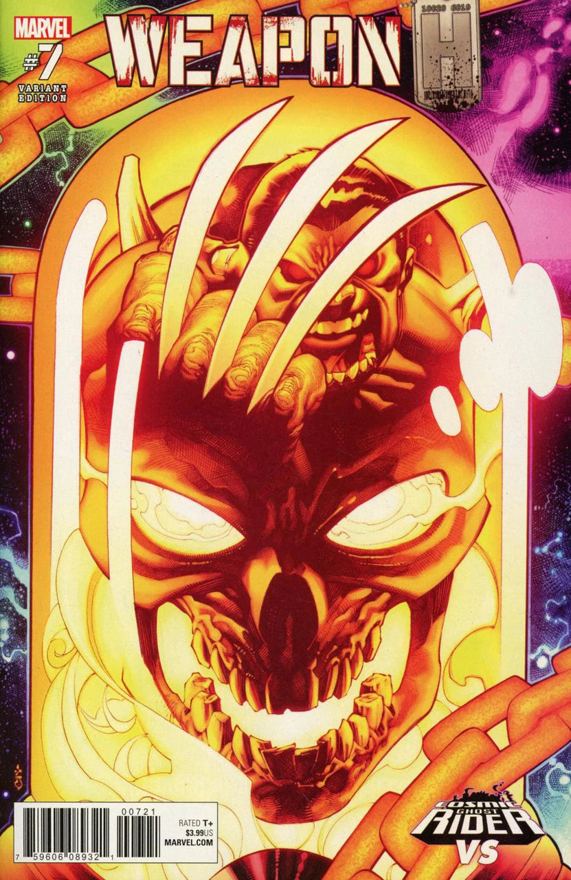 MARVEL COMICS WEAPON H VOL. 1 ISSUE #7 (CHRIS STEVENS COSMIC GHOST RIDER VS VARIANT COVER) (NOV 2018) (📌 CONDITION 9.5)