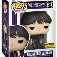 FUNKO POP! TELEVISION WEDNESDAY: WEDNESDAY ADDAMS #1311 (HOT TOPIC EXCLUSIVE STICKER)