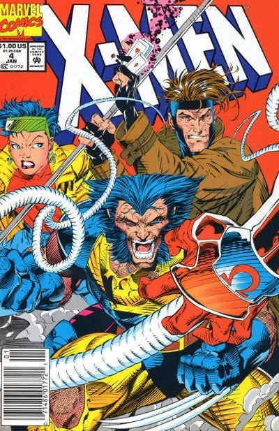 MARVEL COMICS X-MEN VOL. 2 ISSUE #4 (1ST FULL APPEARANCE OF OMEGA RED) (NEWSSTAND EDITION) (JAN 1992) (📌 CONDITION 7.0)