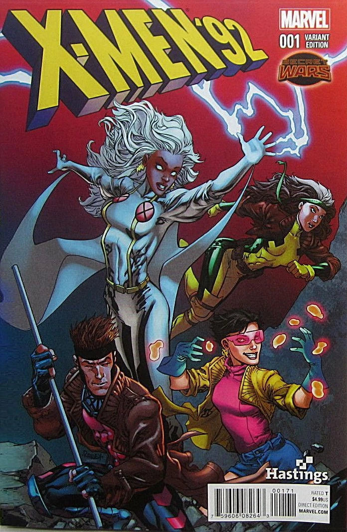 MARVEL COMICS X-MEN'92 VOL. 1 ISSUE #1 (HASTINGS EXCLUSIVE VARIANT COVER) (AUG 2015) (📌 CONDITION 8.5/9.0)