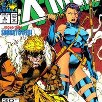 MARVEL COMICS X-MEN ISSUE #6 VOL #2 (SABRETOOTH ORIGIN) (DIRECT EDITION) (MAR 1992)