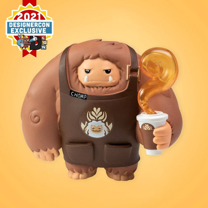 ABOMINABLE TOYS! BARISTA CHOMP (LE 1200) (BIGFOOT) (2021 DESIGNERCON EXCLUSIVE) - THE KING'S KEEP, LLC