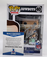 
              TONY ROMO #40 (AUTOGRAPHED) (BECKETT CERTIFIED) (DALLAS COWBOYS) (NFL FOOTBALL) FUNKO POP
            