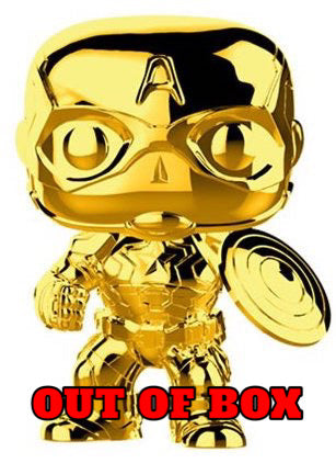CAPTAIN AMERICA #377 (OUT OF BOX/NO BOX) (GOLD CHROME) (MARVEL STUDIOS) FUNKO POP