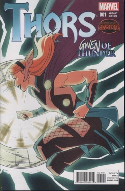 MARVEL COMICS THORS ISSUE #1 (MINI-SERIES) (KRIS ANKA GWEN OF THUNDER VARIANT COVER) (AUG 2015)