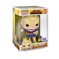 ALL MIGHT #821 (GLOW) (2021 FUNIMATION EXCLUSIVE STICKER) (10 INCH) (MY HERO ACADEMIA) FUNKO POP