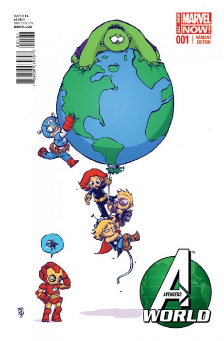 AVENGERS WORLD ISSUE #1 (SKOTTIE YOUNG BABY VARIANT) (MARCH 2014)