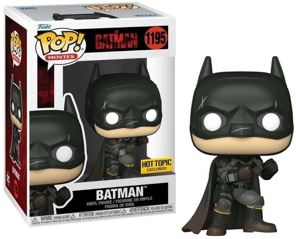 BATMAN #1195 (BATTLE DAMAGE) (THE BATMAN MOVIE) (HOT TOPIC EXCLUSIVE STICKER) FUNKO POP