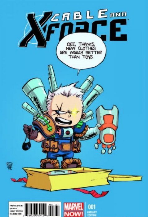 CABLE AND X-FORCE ISSUE #1 (SIGNED/AUTOGRAPHED BY SKOTTIE YOUNG) (SKOTTIE YOUNG VARIANT COVER) (FEBRUARY 2013) COMIC BOOK